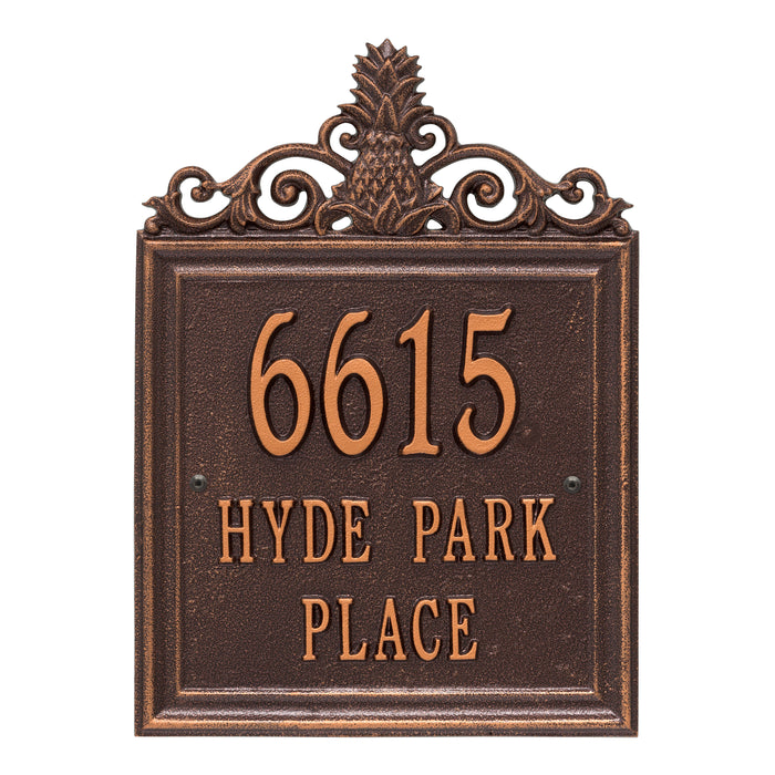 Lanai Standard Wall Address Plaque