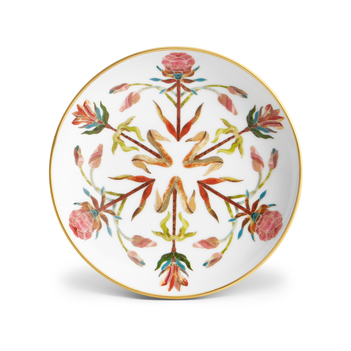 Decorative plate with floral pattern