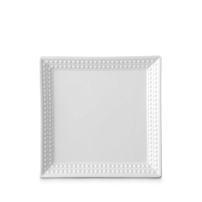 L'Objet Perlée White Square Tray