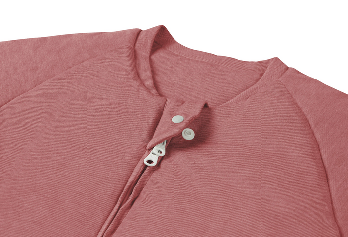 Long Sleeve Footed Sleep Bag 2.5 TOG (Bamboo Jersey) - Pantone Faded Rose