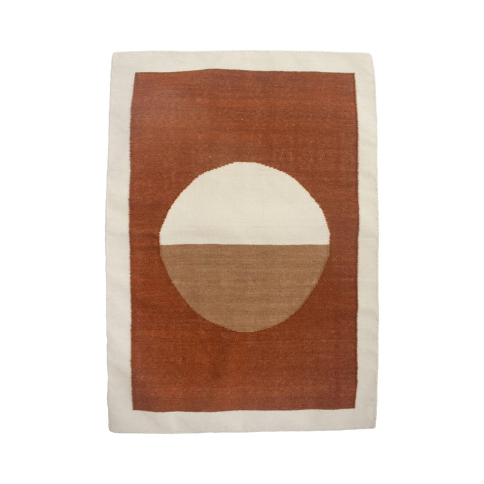 Rugs by Roo | Leah Singh Luna Circle Rug - Ochre-H17LUN04