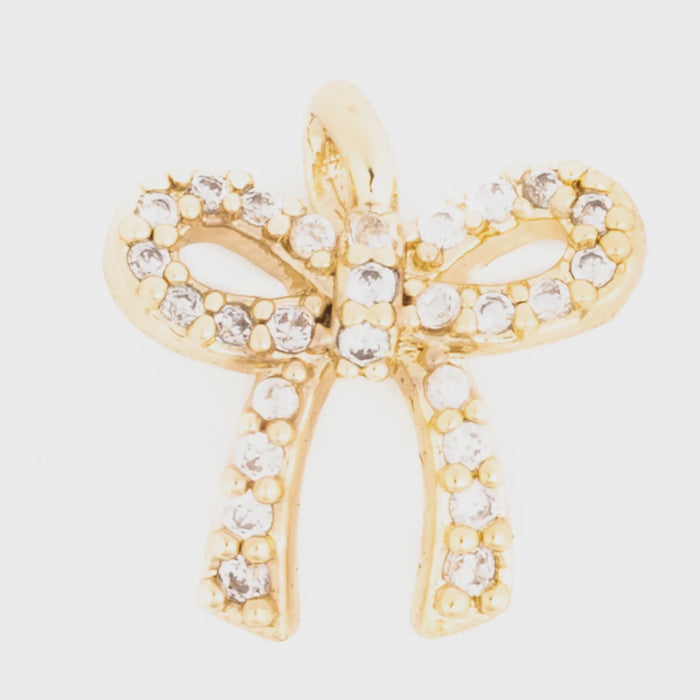 Luxe Charm Bow Pave