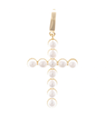 Luxe Charm Cross Pearl