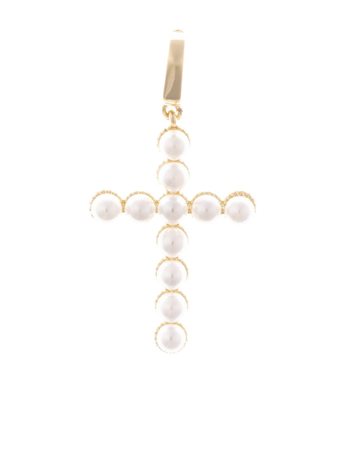 Luxe Charm Cross Pearl