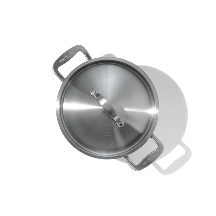 MADE IN® Stainless Clad Stock Pot with Lid:  6 QT