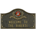 Marine Corps Gifts: Home Of The Brave Personalized Plaque