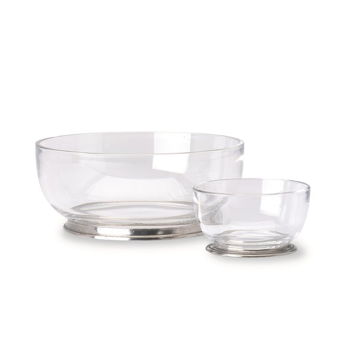 Match Pewter Round Crystal Bowl