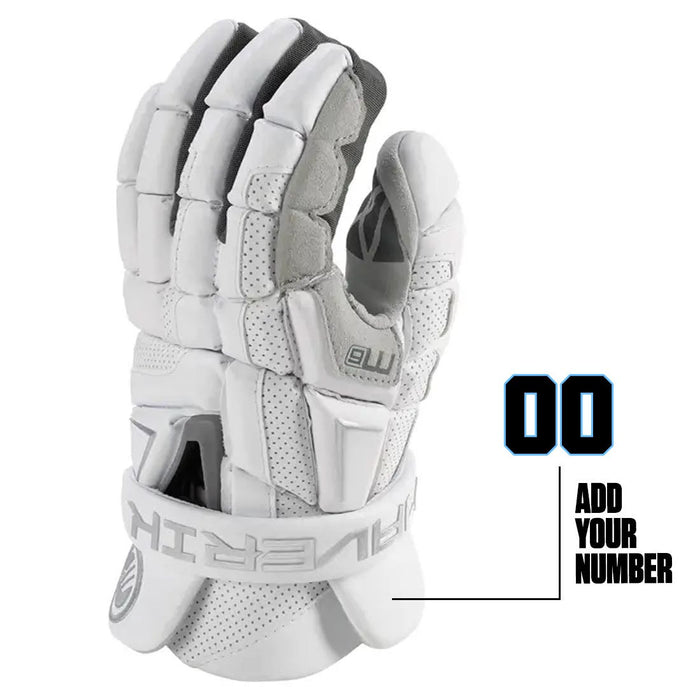 Maverik M6 Lacrosse Gloves - White