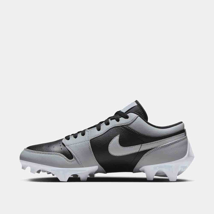 Side medial view of the Men's Jordan 1 Low TD Football Cleats.