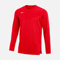Men's 1/2 Zip Long-Sleeve Football Top, University Red - SV SPORTS