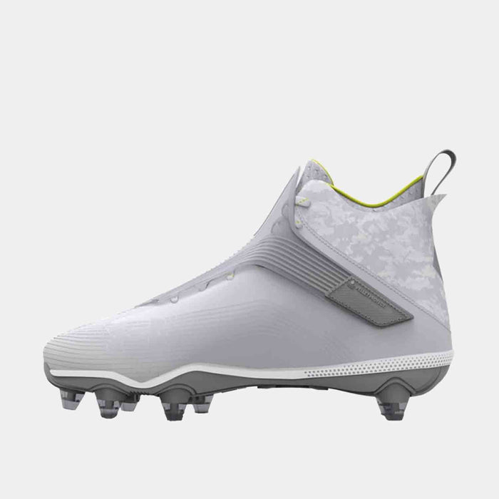 Side medial view of the Men's UA Highlight Hammer D Football Cleats.