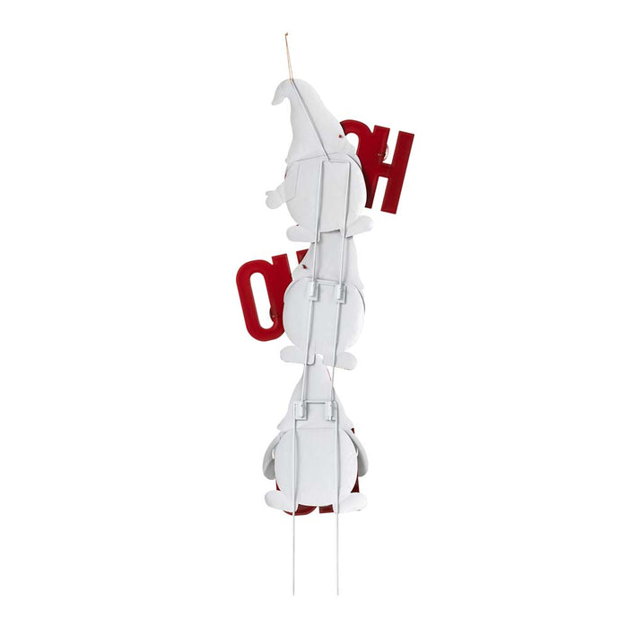 Metal "HOHOHO" Gnome Stake or Wall Décor (Two Functions)