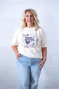 Minco Bulldogs Doodle Graphic Tee Ivory
