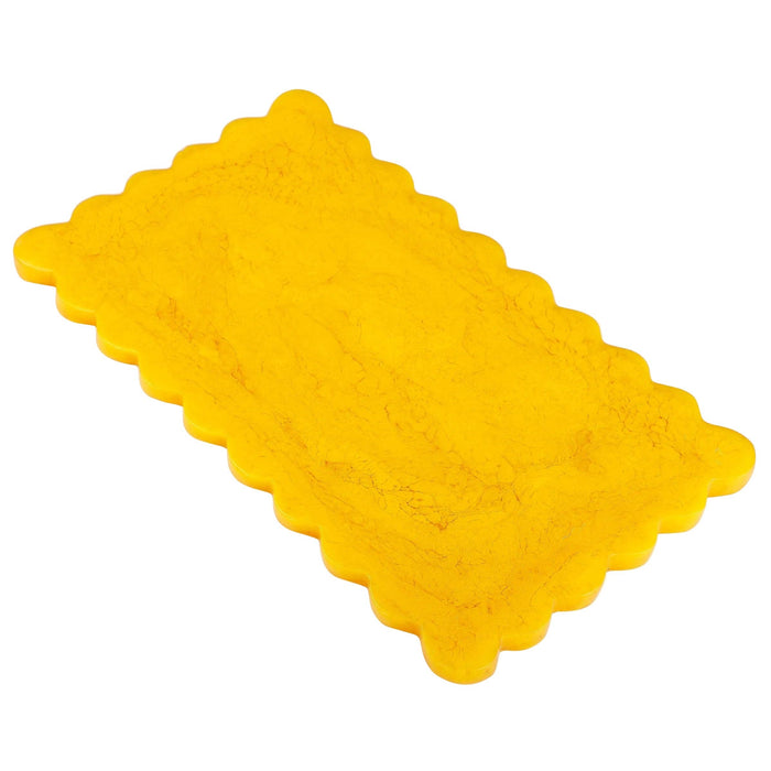 Yellow textured bar on a white background