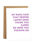 Nana Said Thank You