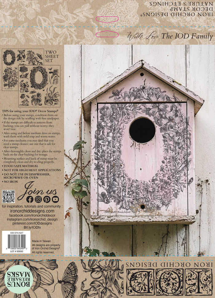 Nature’s Etchings
IOD Stamp | 12” x 12” | Double Sheet with Masks