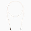 NAUGHTY:NECKLACE WRAP JET/CRY/ROS