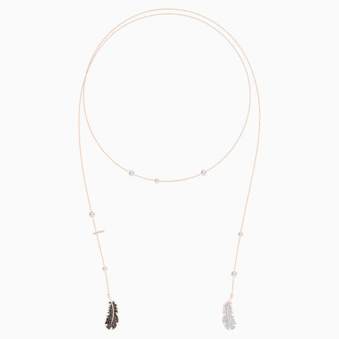 NAUGHTY:NECKLACE WRAP JET/CRY/ROS