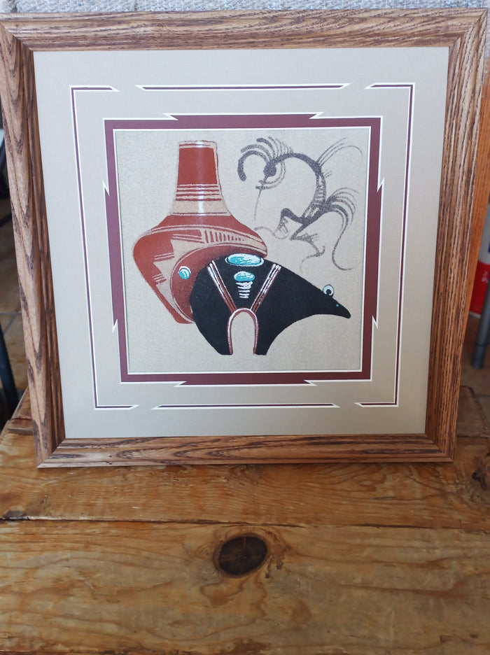 Navajo Sand Painting by Michael Watchman; SP23-5