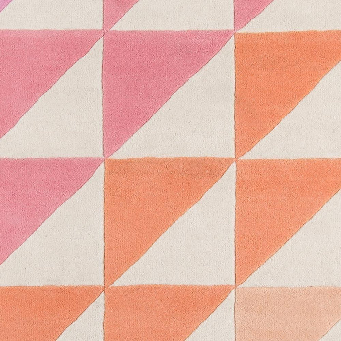 Rugs by Roo | Momeni Novogratz Delmar Agatha Side Triangle Pink Area Rug-DELMADEL-6PNK2380