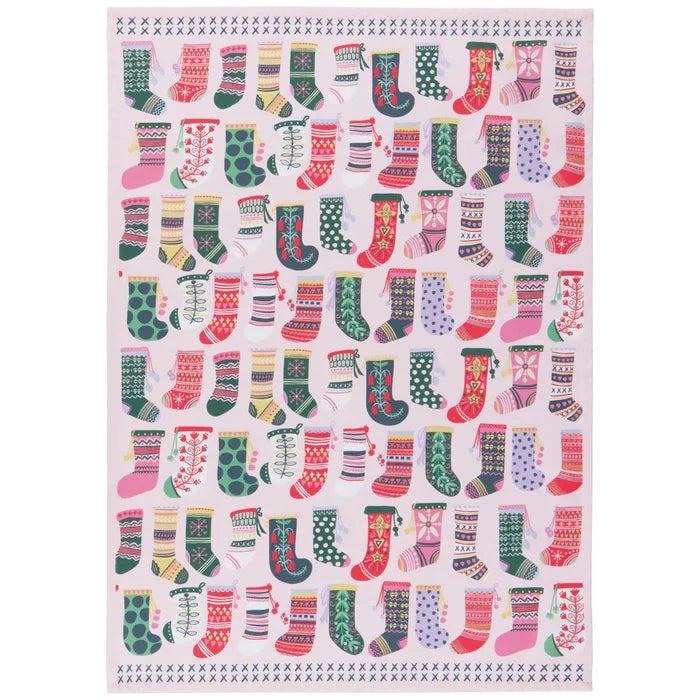 NOW Designs Mug and Dishtowel Set: Winter Woolens