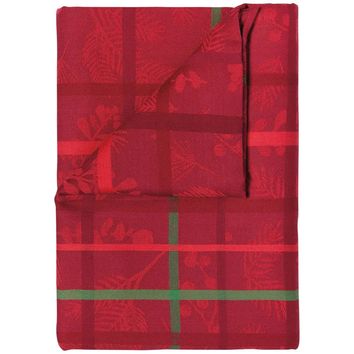 NOW Designs Tablecloth: Jacquard, Winterberry