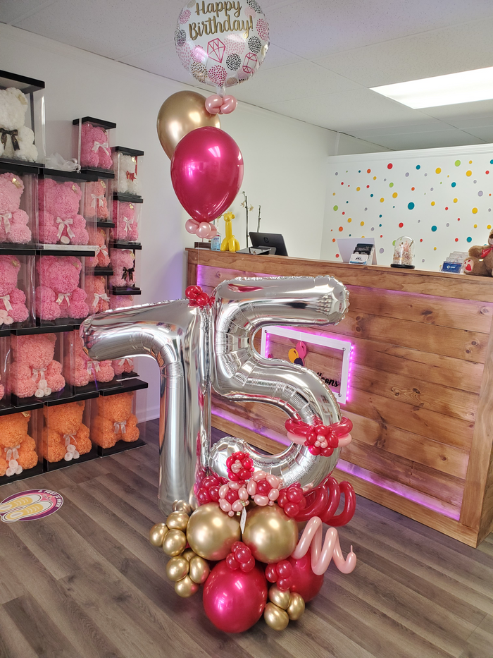 Number Balloon Bouquet