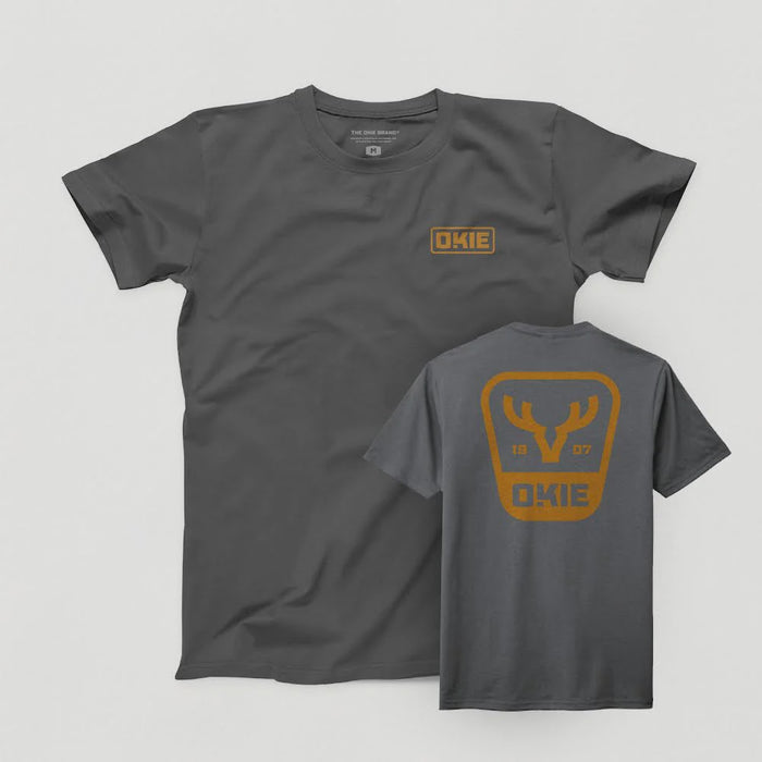 Okie Antlers 1907 Grey Graphic Tee