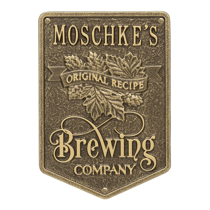 Original Recipe Brewing Company Beer Plaque