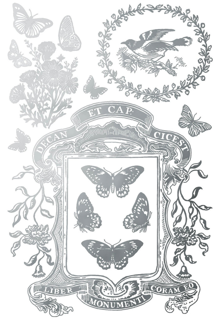 Papillon Gilded Foil 8x 12 transfer set