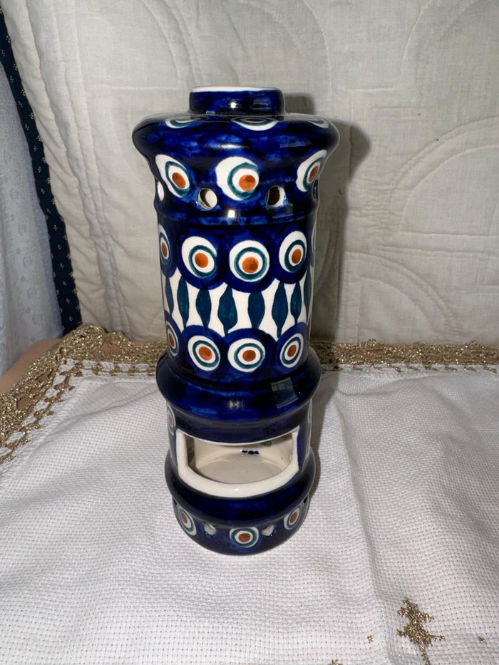Peacock Luminary Chimney - Pattern Peacock