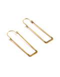 Rectangle Wire Hoop Earrings