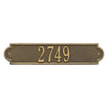 Richmond Horizontal Wall Address Plaque