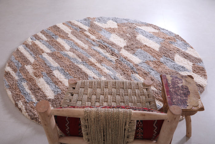 Round berber rug - Custom rounded handmade rug