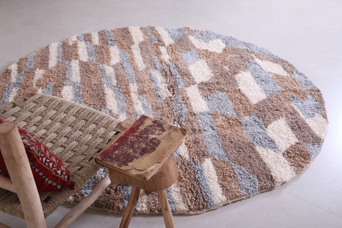 Round berber rug - Custom rounded handmade rug