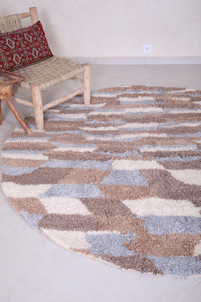 Round berber rug - Custom rounded handmade rug