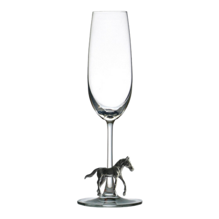 Running Horse Accent Glassware, Pewter