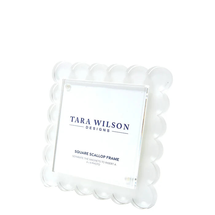 Scallop Acrylic Square Frame