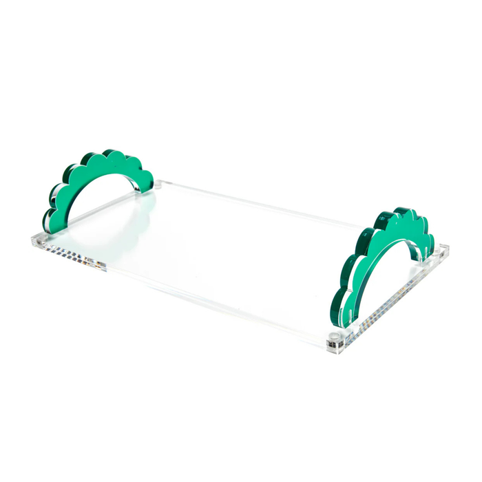 Scallop Handle Photo Tray