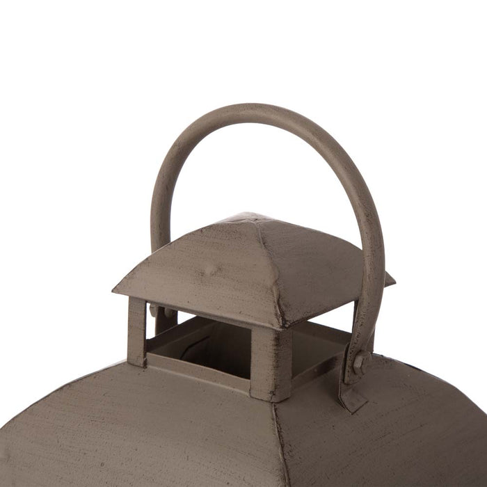 Set of 2 Modern Farmhouse Wooden Lantern