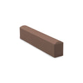 Brown 1000 grit fine sharpening stone block on white background