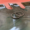 Silver Hammered Stacking Ring - The Catalyst Mercantile