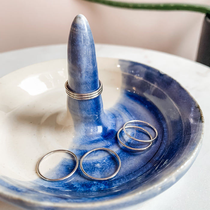 Silver Smooth Stacking Ring