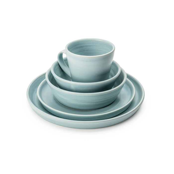 Simon Pearce Bristol Mist place setting
