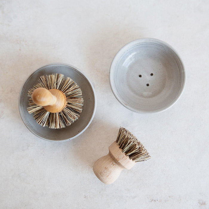 Simple Ceramic Dish Brush Holder