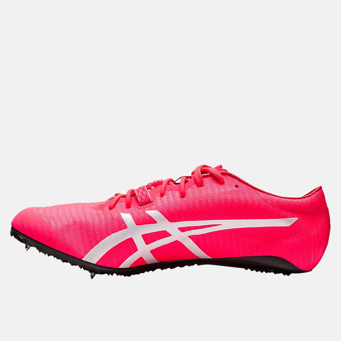 Side medial view of the Asics Sonicsprint Elite 2 Sprinting Spikes.