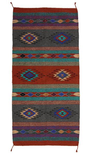 Southwest Design Acrylic Rug; 32"x64" HAZT64-2