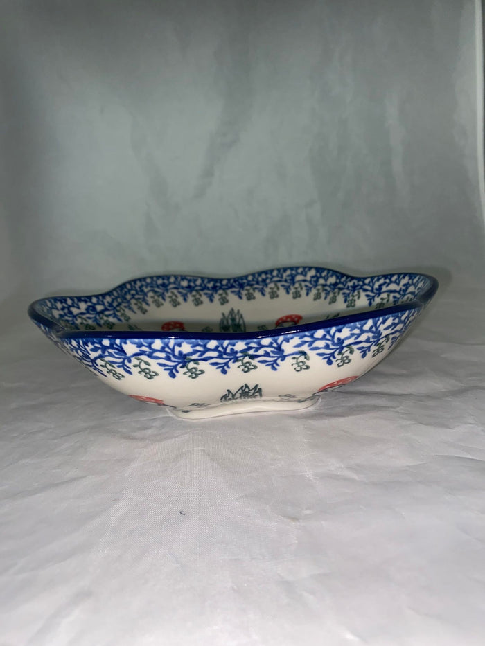 Spring Gnome Sm. Wavy Bowl - Shape 717 - Pattern Spring Gnome