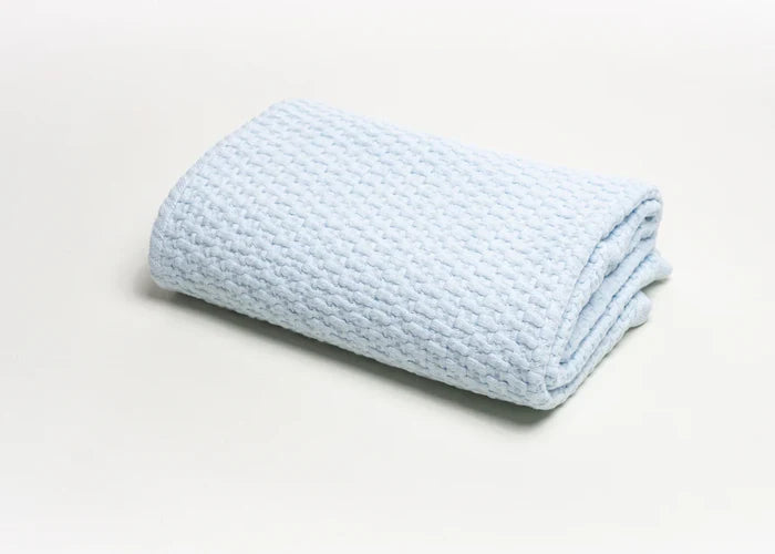 Stonewashed Basket Weave Baby Blanket