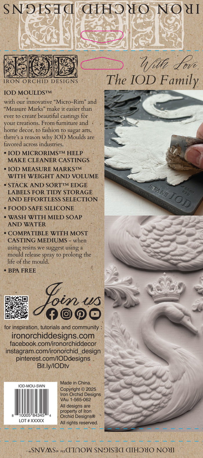 Swans
IOD Mould | 6” x 10”